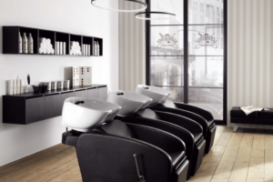 Waschplatz im Salon